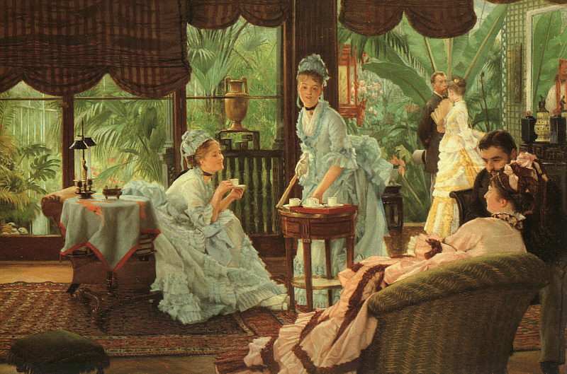 James Tissot In the Conservatory (Rivals)